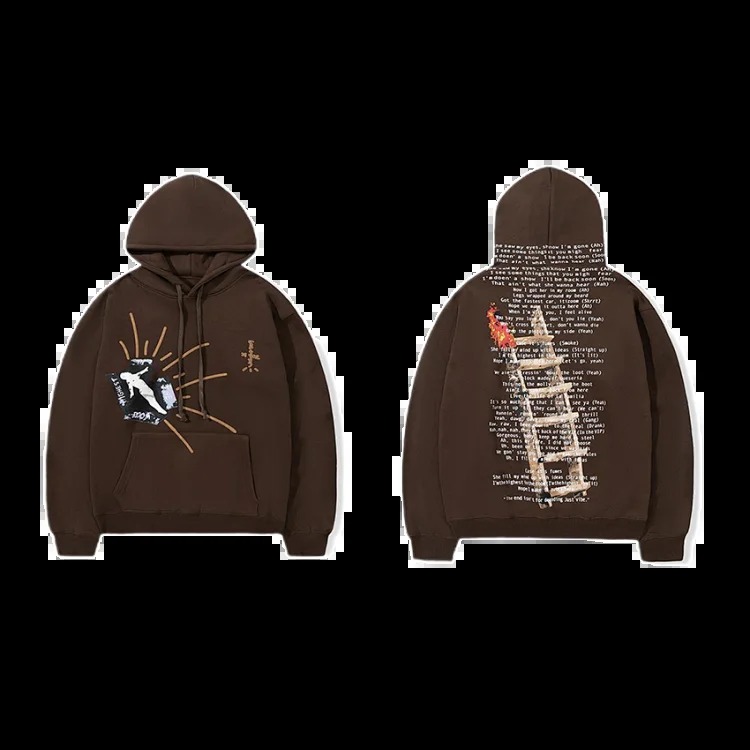 Travis Scott hooded sweatshirt