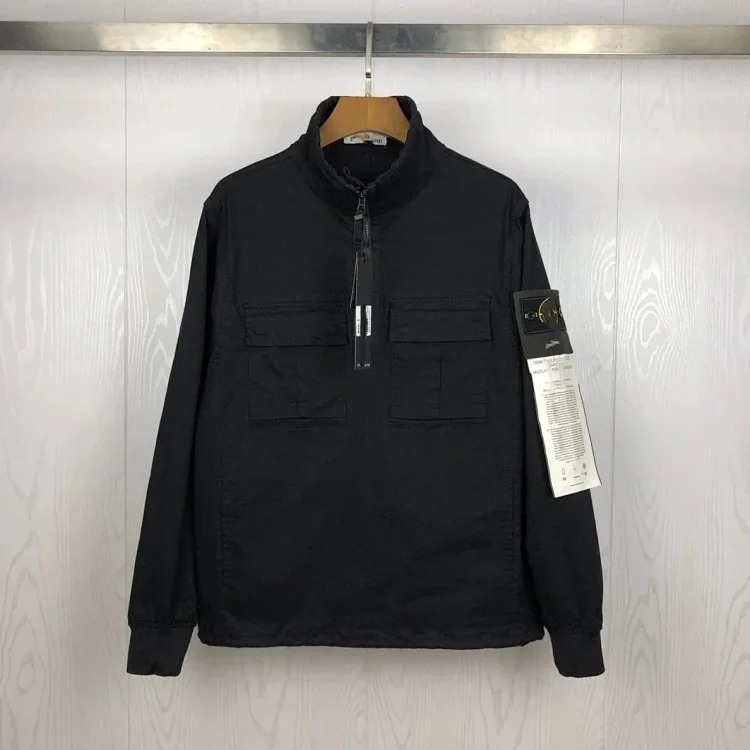2025 new nylon material classic armband men's and women's half zipper pullover jacket - CY