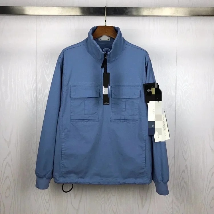 2025 new nylon material classic armband men's and women's half zipper pullover jacket - CY