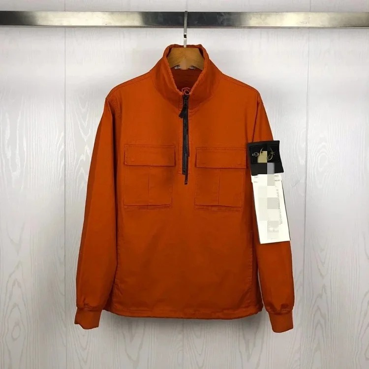2025 new nylon material classic armband men's and women's half zipper pullover jacket - CY