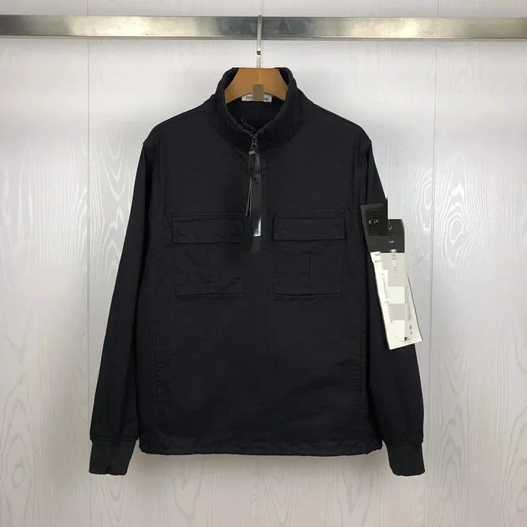 2025 new nylon material classic armband men's and women's half zipper pullover jacket - CY
