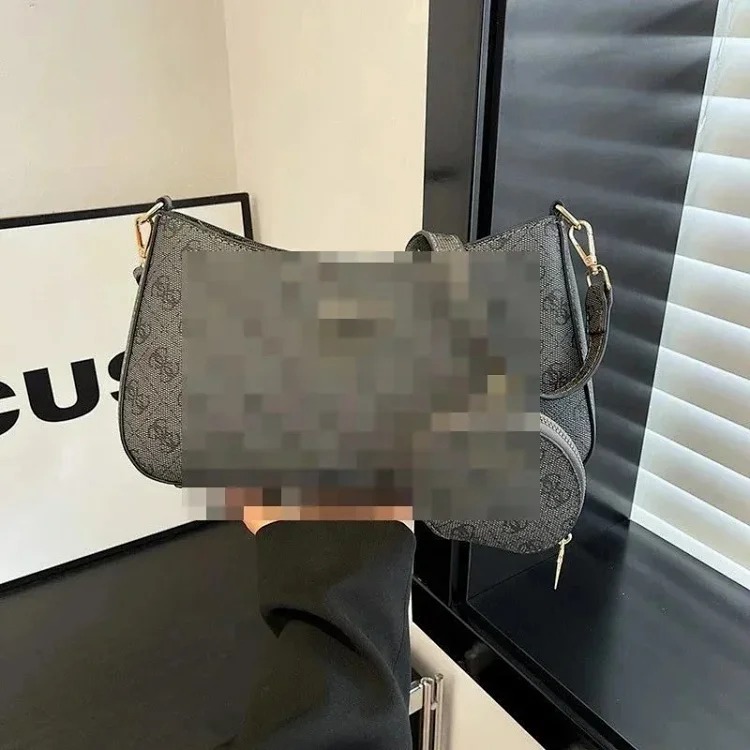 Gs simple print Guijia mother-in-law bag armpit bag dumpling bag fashionable crescent bag single shoulder handbag for women