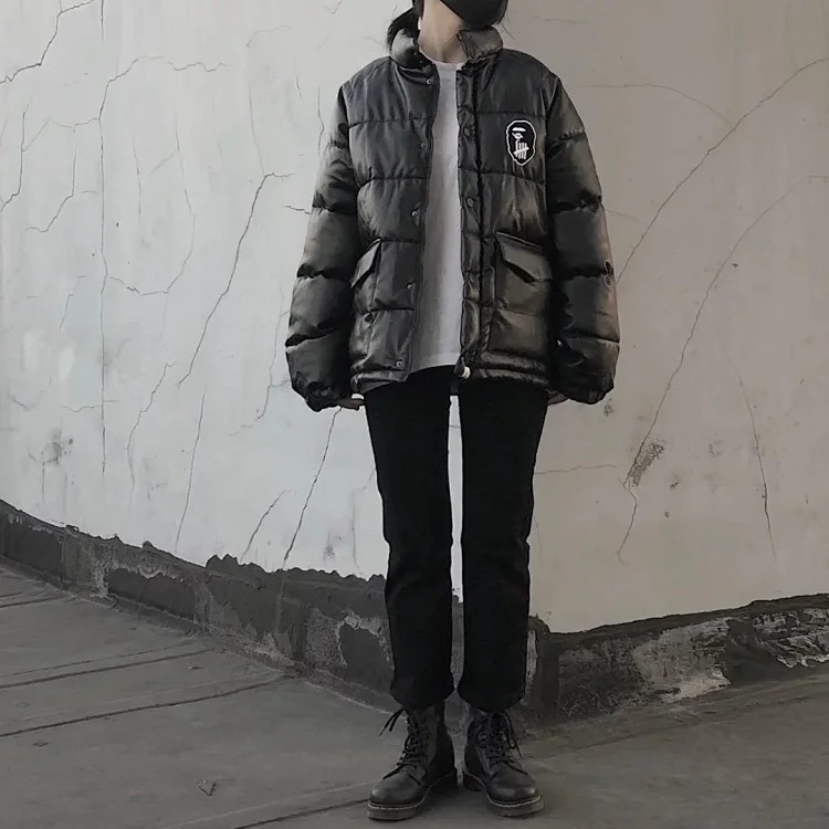 Joint wallet, ape head logo down jacket, cotton coat