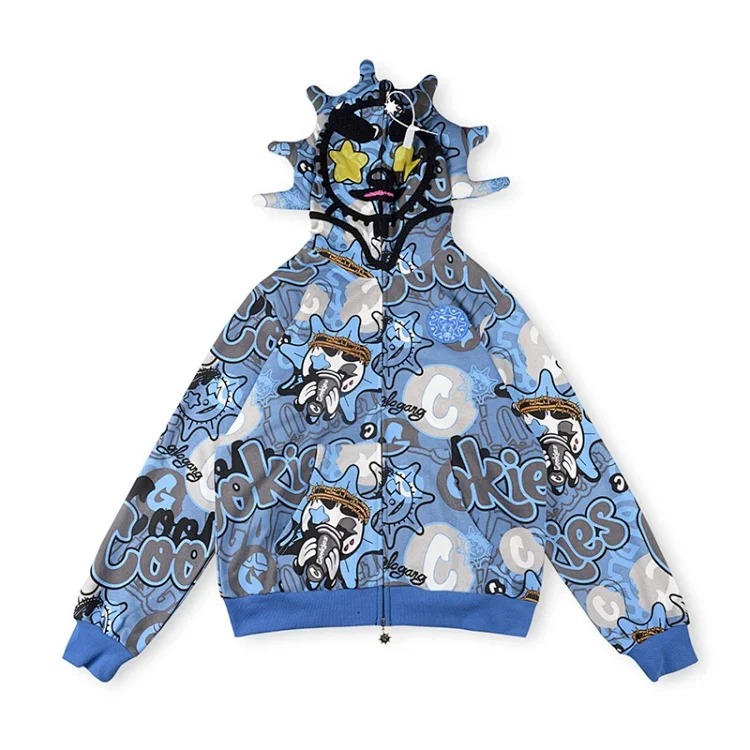 293- cartoon graffiti hip hop sweatshirts image 2