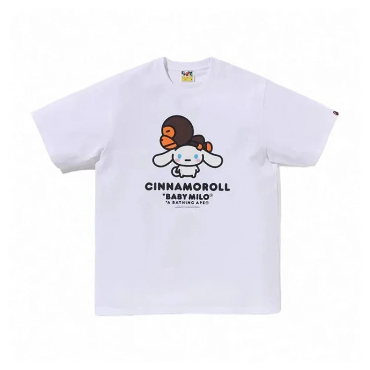 Trendy brand cross-border wholesale supply and foreign trade dropshipping 260g heavy BAE ape head shark short-sleeved T-shirt 21