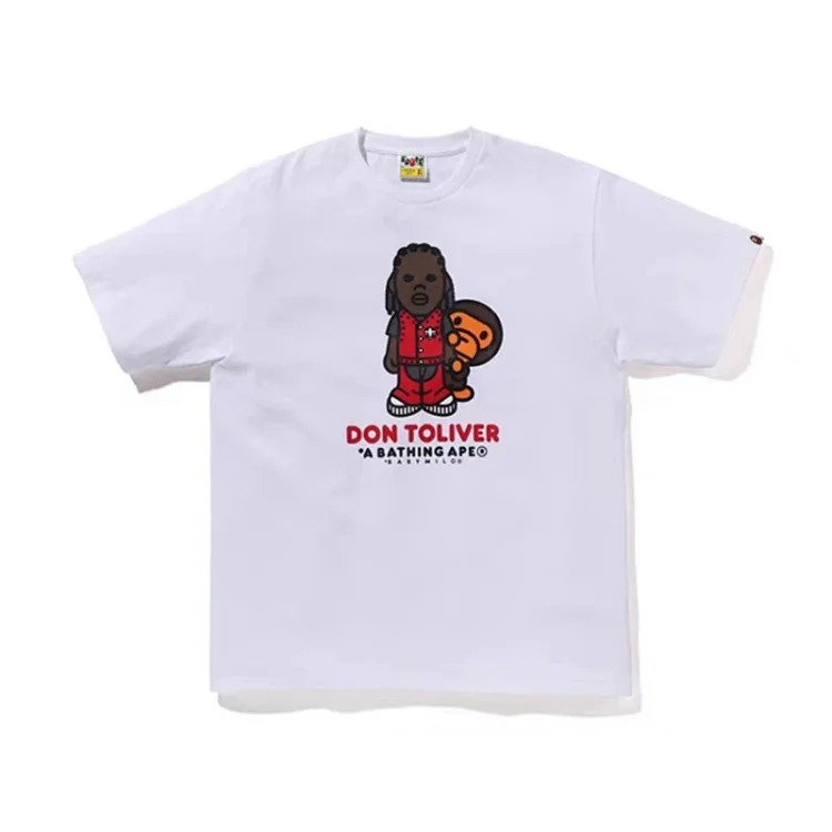 Trendy brand cross-border wholesale supply and foreign trade dropshipping 260g heavy BAE ape head shark short-sleeved T-shirt 21 image 6
