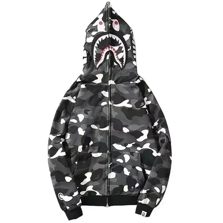 Printed fashion hooded jacket
