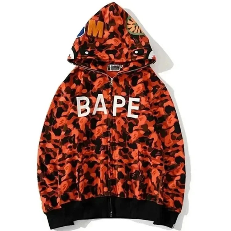 Printed fashion hooded jacket