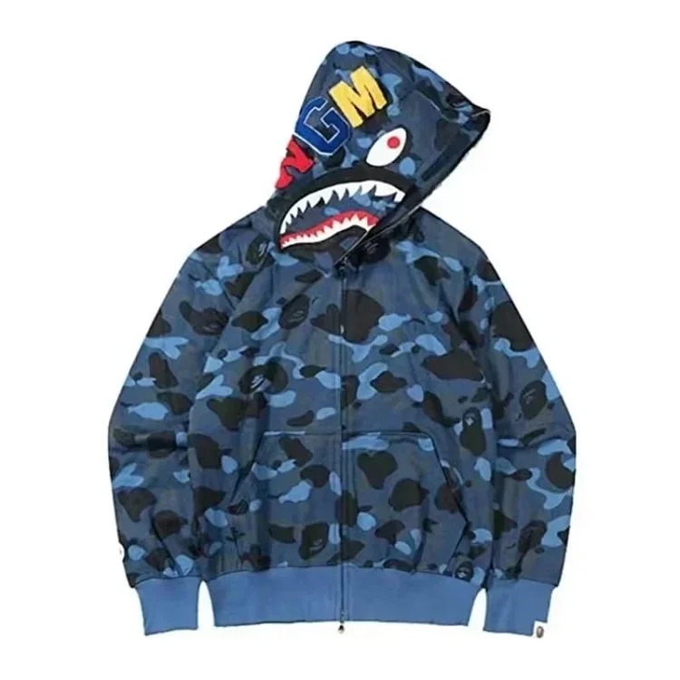Printed fashion hooded jacket