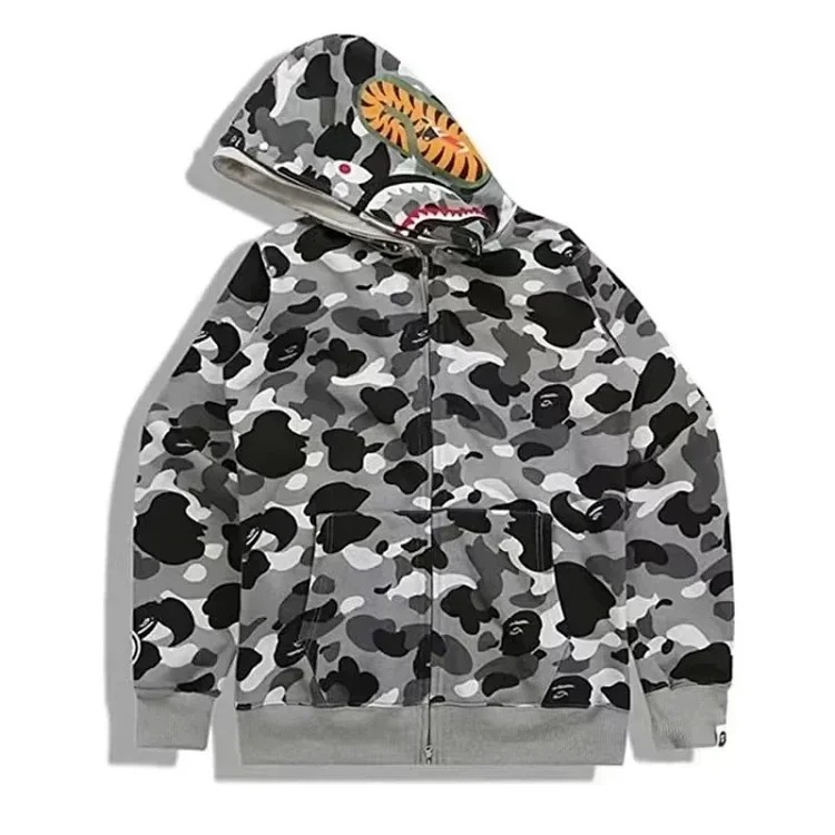 Printed fashion hooded jacket