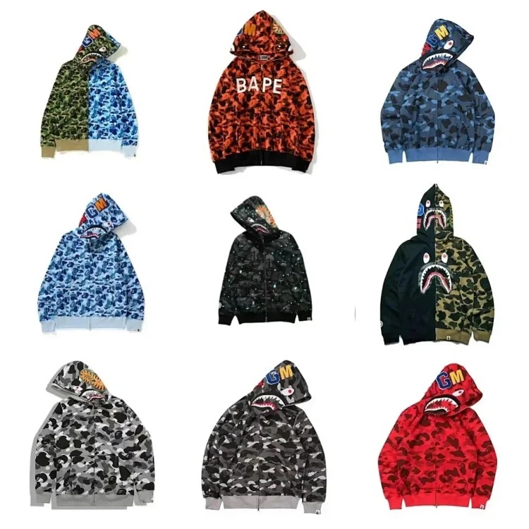 Printed fashion hooded jacket