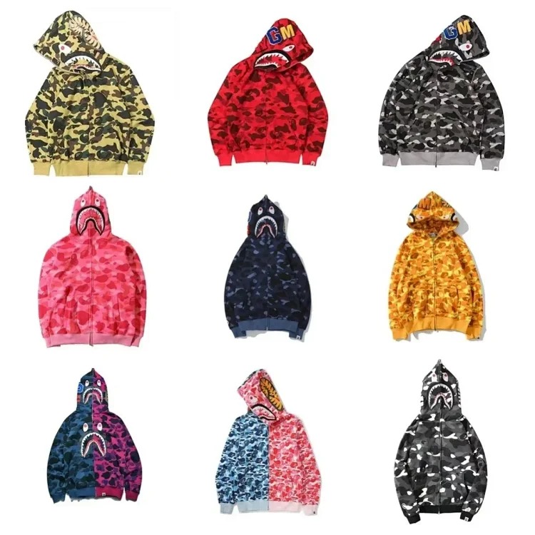 Printed fashion hooded jacket