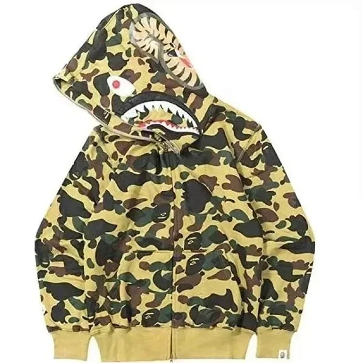 Printed fashion hooded jacket