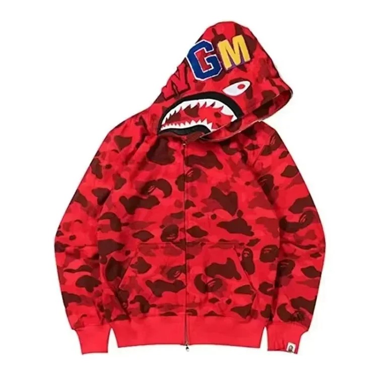 Printed fashion hooded jacket