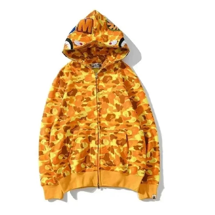 Printed fashion hooded jacket