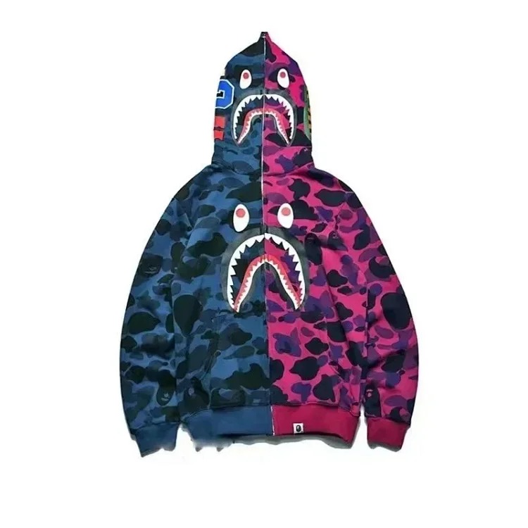 Printed fashion hooded jacket