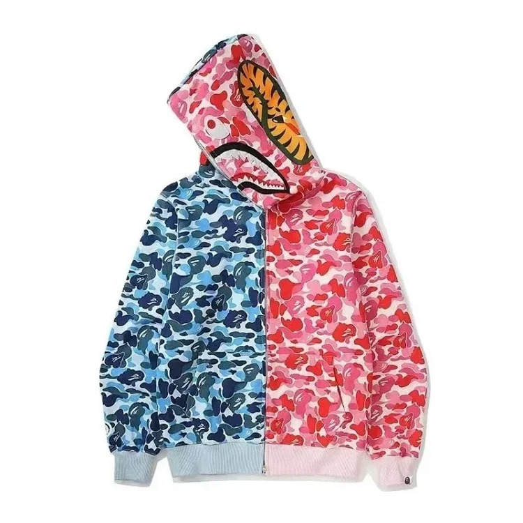 Printed fashion hooded jacket