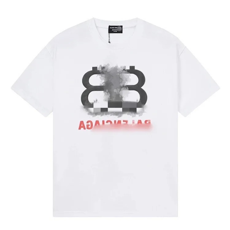 26s cross-border hot style classic stone Bajia T-shirt pattern round neck men and women same style island couple correct loose type image 5