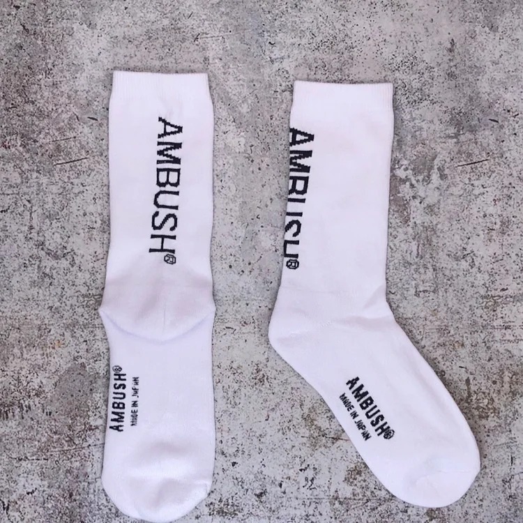 Ambush socks 19SS new pure cotton towel bottom shock-absorbing comfortable trendy mid-calf socks for men and women
