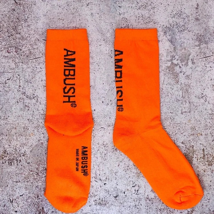 Ambush socks 19SS new pure cotton towel bottom shock-absorbing comfortable trendy mid-calf socks for men and women