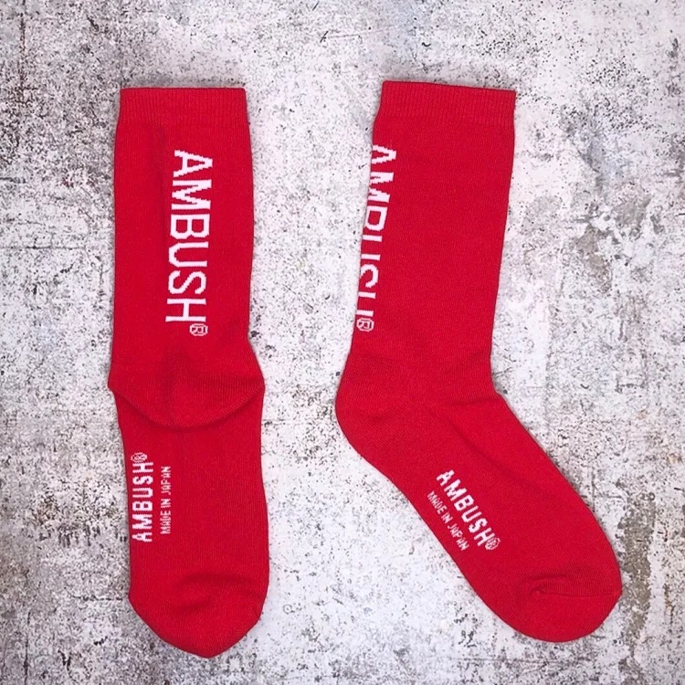 Ambush socks 19SS new pure cotton towel bottom shock-absorbing comfortable trendy mid-calf socks for men and women