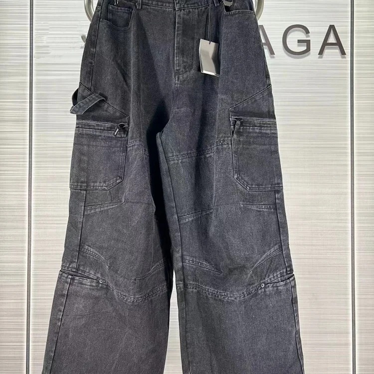 High Autumn and Winter Fashion Brand Paris B Classic Loose Casual Washed Trousers Comfortable Slim Fit Je