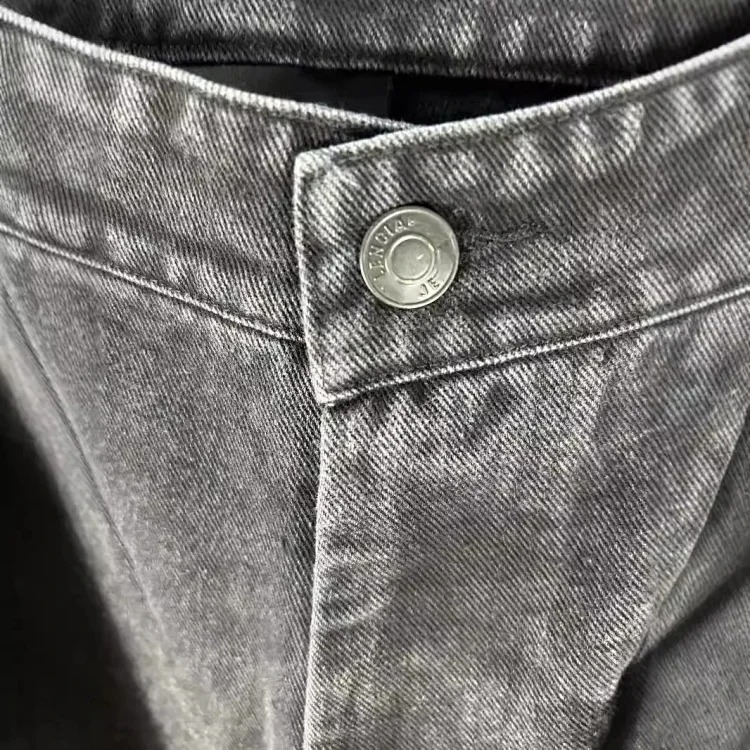 High Autumn and Winter Fashion Brand Paris B Classic Loose Casual Washed Trousers Comfortable Slim Fit Je