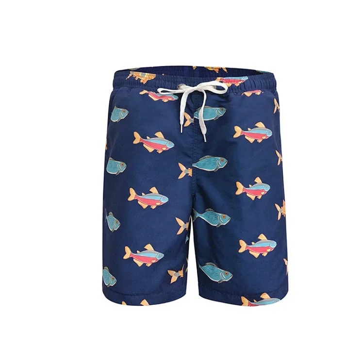 2026 European and American cross-border quick-drying men's beach shorts double-layer 3D digital printing beach shorts men's hot style image 3
