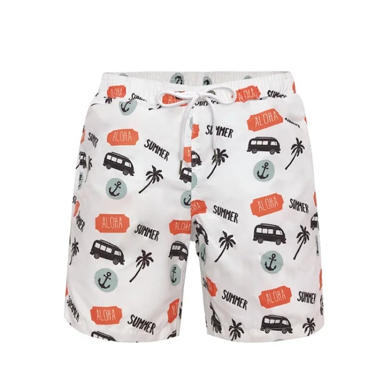 2026 European and American cross-border quick-drying men's beach shorts double-layer 3D digital printing beach shorts men's hot style image 4