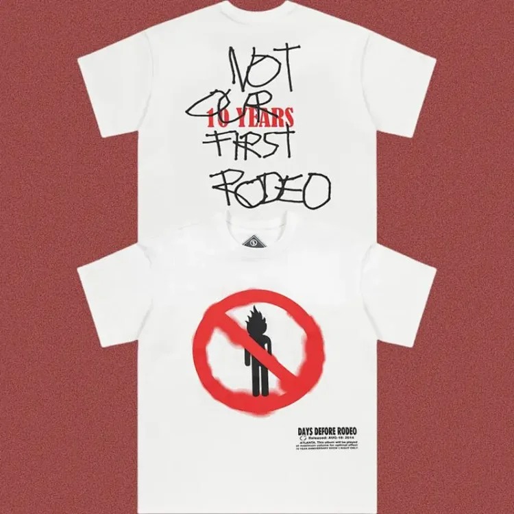 High TRAVISSCOTT short-sleeved 2025 joint limited edition West Coast trend TS same style T-shirt image 2