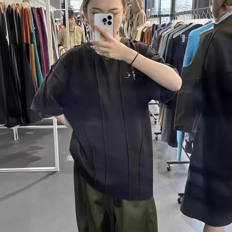 Stitching short slee