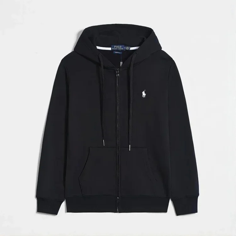 Fashion men's sweatshirt spring and zipper pullover cardigan sports hooded casual top long-sleeved coat pony image 3