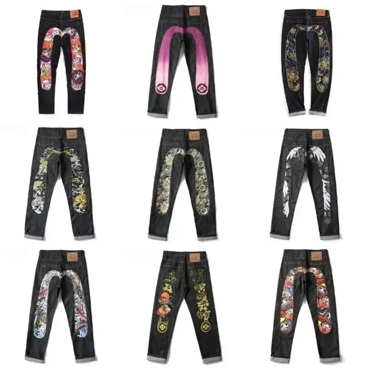 KK12-TOP quality fashionable retro hip-hop jeans