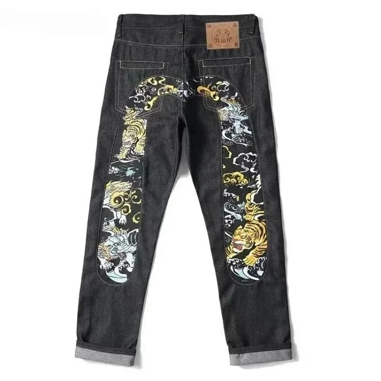 KK12-TOP quality fashionable retro hip-hop jeans image 2