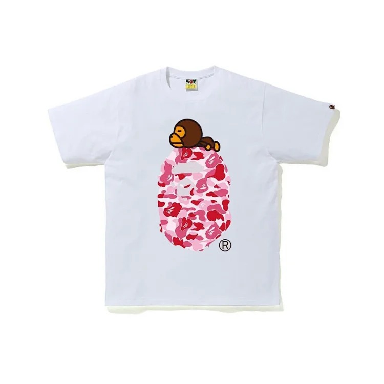 Cross-border wholesale supply foreign trade bape ape-man-head shark short-sleeved one-piece dropshipping T-shirt image 3