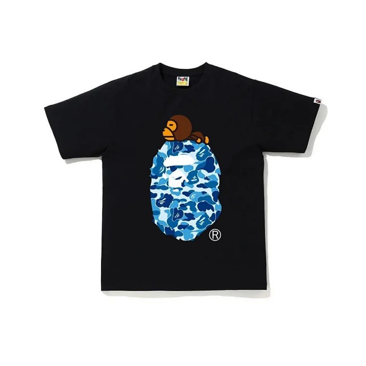 Cross-border wholesale supply foreign trade bape ape-man-head shark short-sleeved one-piece dropshipping T-shirt image 4