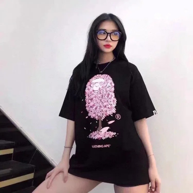 Ape Head Sakura Tree Short Sleeve T-Shirt