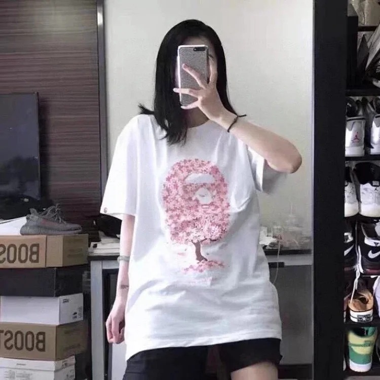Ape Head Sakura Tree Short Sleeve T-Shirt