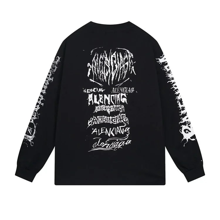 Heavy B home/Paris. 2024 new style. Year of the Dragon limited print long-sleeved T-shirt, loose for men and women.
