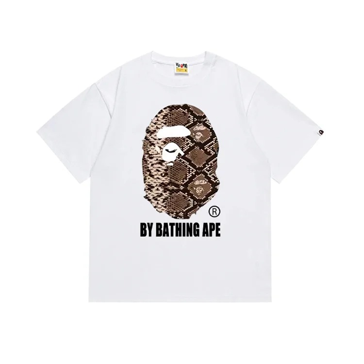 Camouflage short-sleeved round-neck T-shirt for men and women