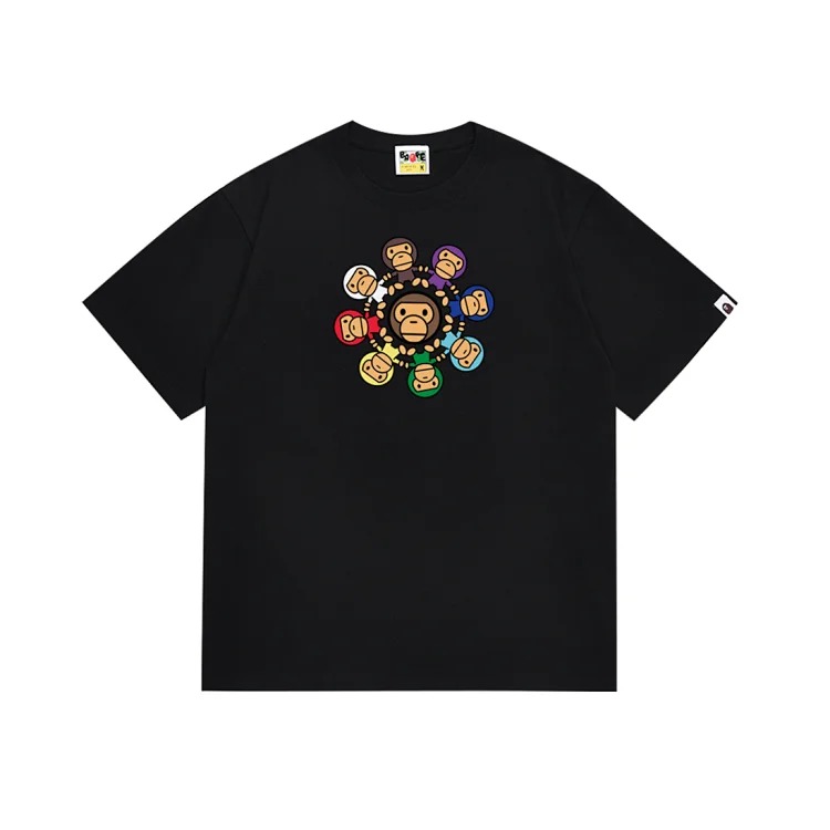 DX24-7 casual round neck personalized print spring and summer fashion image 3