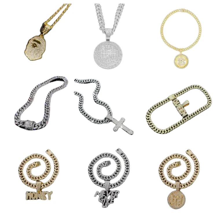New American hip-hop necklace L-001
