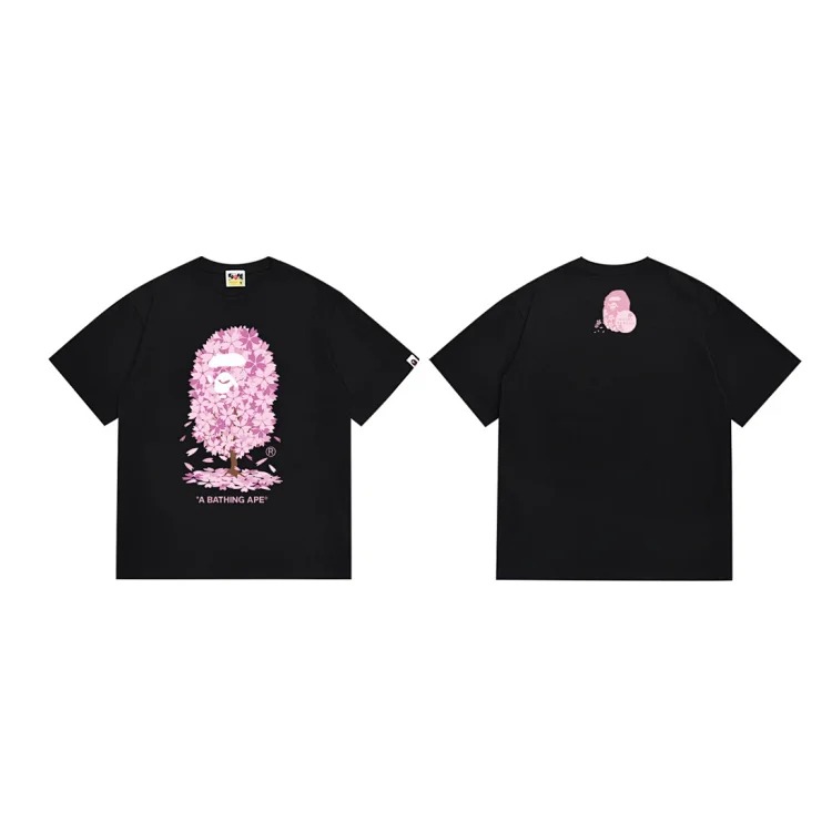Japanese trendy brand BAPE ape head camouflage print casual T-shirt high weight pure cotton short-sleeved collection same style for couples image 3
