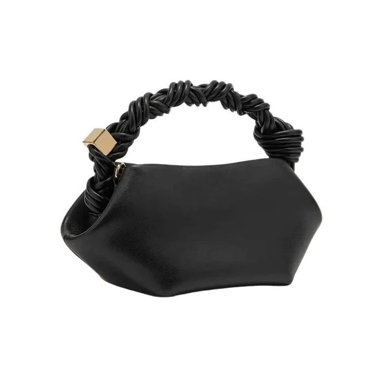 Amazon's best-selling pleated handle women's clutch versatile commuting large capacity soft glutinous dumpling bag Shiling bag