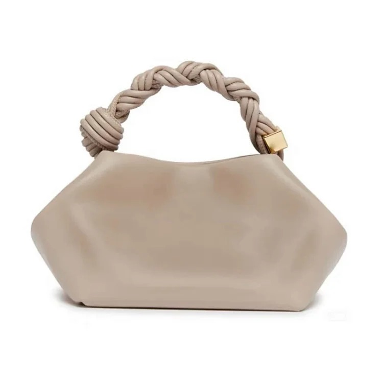 Amazon's best-selling pleated handle women's clutch versatile commuting large capacity soft glutinous dumpling bag Shiling bag