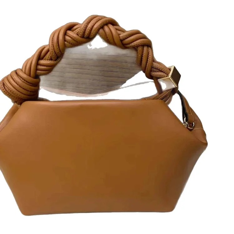 Amazon's best-selling pleated handle women's clutch versatile commuting large capacity soft glutinous dumpling bag Shiling bag