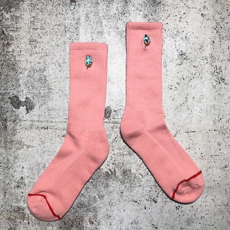 Golf wang socks very CFG Music Festival limited edition bee flower embroidered towel base image 3