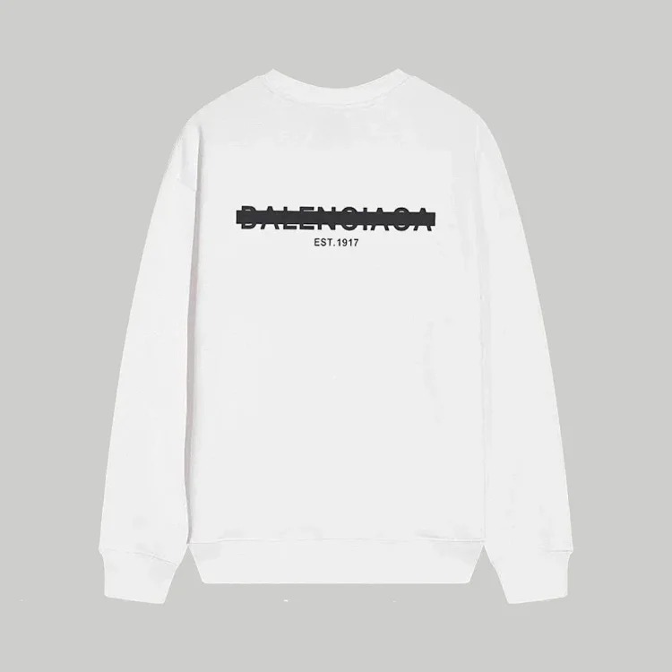 Cross-border B home 24SS autumn double B retro print graffiti 380g double-strand large terry long-sleeved T-shirt for men and women