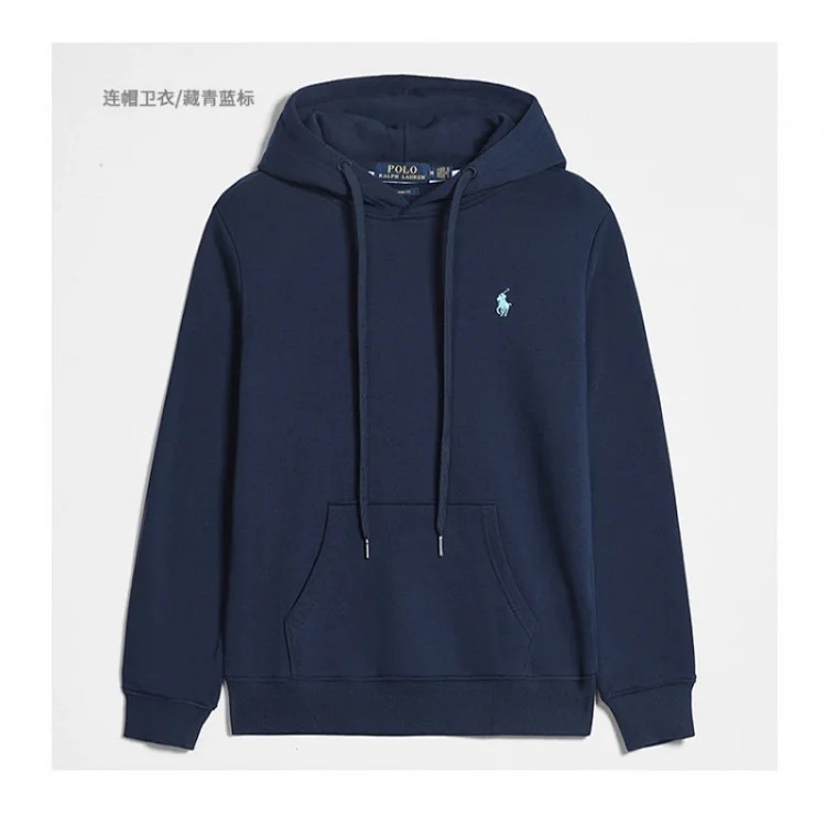 POLO new men's hooded sweatshirt pony hooded zipper business casual versatile Paul