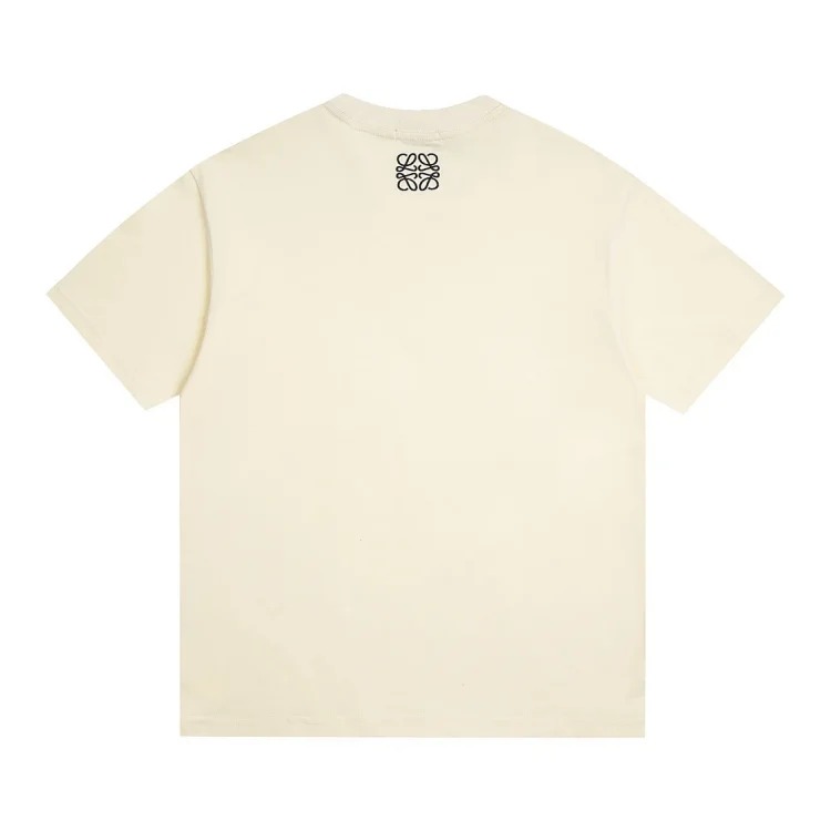 Loe loose-fitting pure cotton short-sleeved shirt